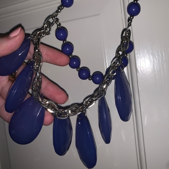 Blue Statement Necklace - Picture 1 of 2